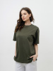 Футболка женская оверсайз хаки