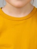 Футболка базовая детская для девочек горчичная
