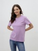 Женская базовая футболка сиреневая