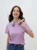 Женская базовая футболка сиреневая