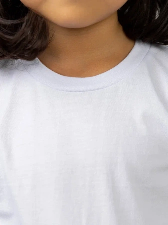 Футболка базовая детская для девочек белая