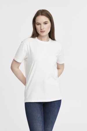 Футболка женская прямого кроя белая