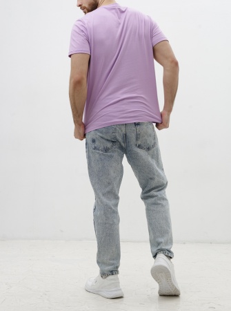 Базовая футболка унисекс сиреневая