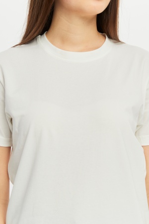 Футболка женская прямого кроя белая