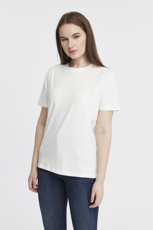 Футболка женская прямого кроя белая