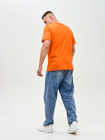Мужская базовая футболка оранжевая