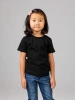 Футболка базовая детская для девочек черная