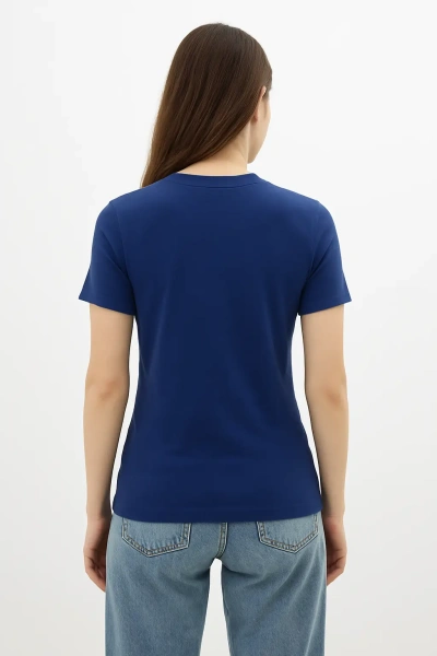 Футболка женская синий Индиго 180гр оптом — TexDress