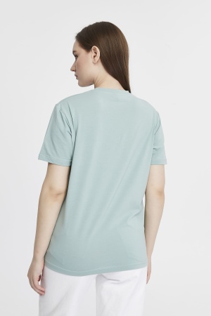 Футболка женская прямого кроя мятная