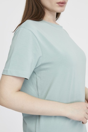 Футболка женская прямого кроя мятная