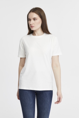 Футболка женская прямого кроя белая