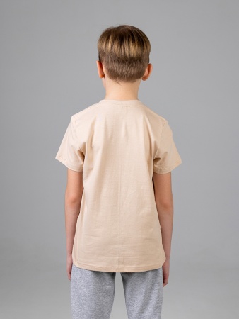 Футболка базовая детская для мальчиков телесная