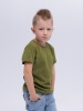 Футболка базовая детская для мальчиков хаки