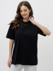 Футболка женская оверсайз черная