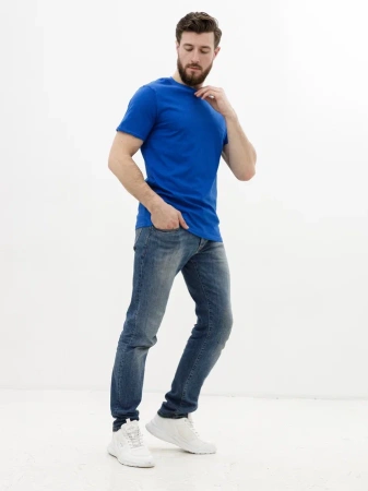 Мужская базовая футболка василёк