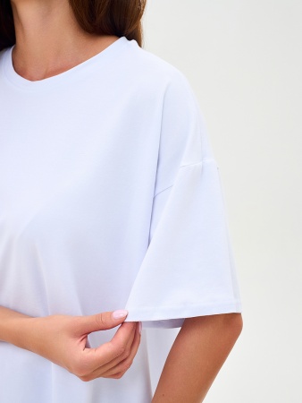 Футболка женская оверсайз белая