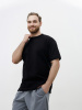 Футболка мужская оверсайз черная