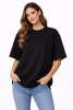 Футболка женская оверсайз 220гр двухнитка оптом — TexDress