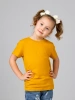 Футболка базовая детская для девочек горчичная