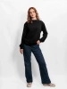 Свитшот женский базовый черный