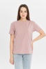 Футболка женская прямого кроя бледно-розовая