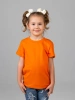 Футболка базовая детская для девочек оранжевая