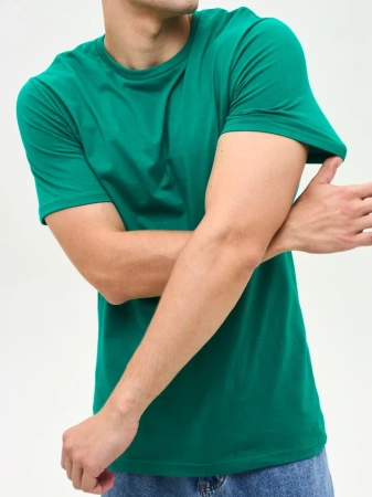 Мужская базовая футболка зелёная