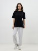 Футболка женская оверсайз черная