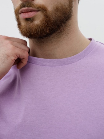 Базовая футболка унисекс сиреневая