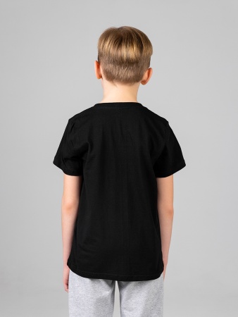 Футболка базовая детская для мальчиков черная