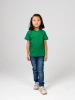 Футболка базовая детская для девочек зеленая