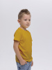 Футболка базовая детская для мальчиков горчичная