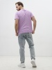 Мужская базовая футболка сиреневая