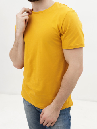 Базовая футболка унисекс горчичная