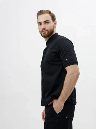 Китель-поло черный