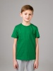 Футболка базовая детская для мальчиков зеленая