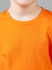 Футболка базовая детская для мальчиков оранжевая